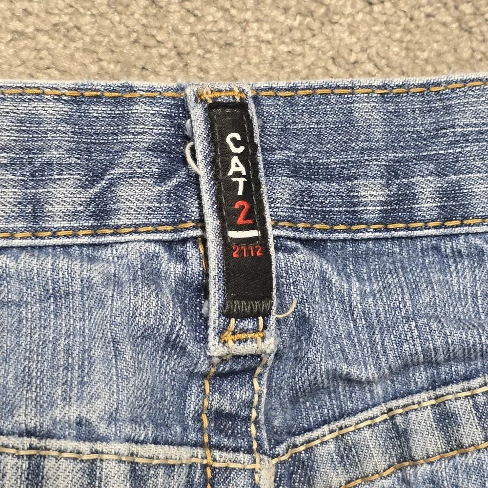 Ariat‎ FR M4 Relaxed Boot Cut Jeans Distressed Denim Men's 34x30 CAT2